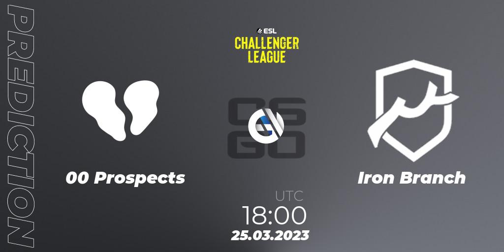 Prognoza 00 Prospects - Iron Branch. 25.03.23, CS2 (CS:GO), ESL Challenger League Season 44 Relegation: Europe