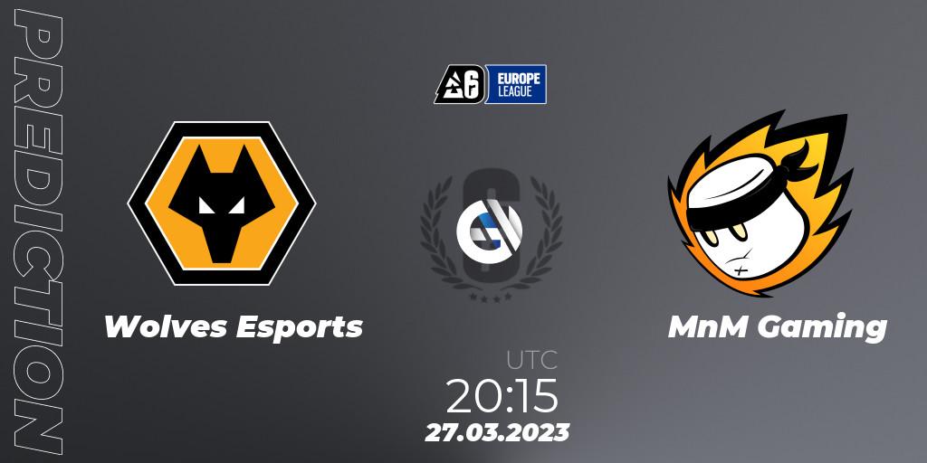 Prognoza Wolves Esports - MnM Gaming. 27.03.23, Rainbow Six, Europe League 2023 - Stage 1