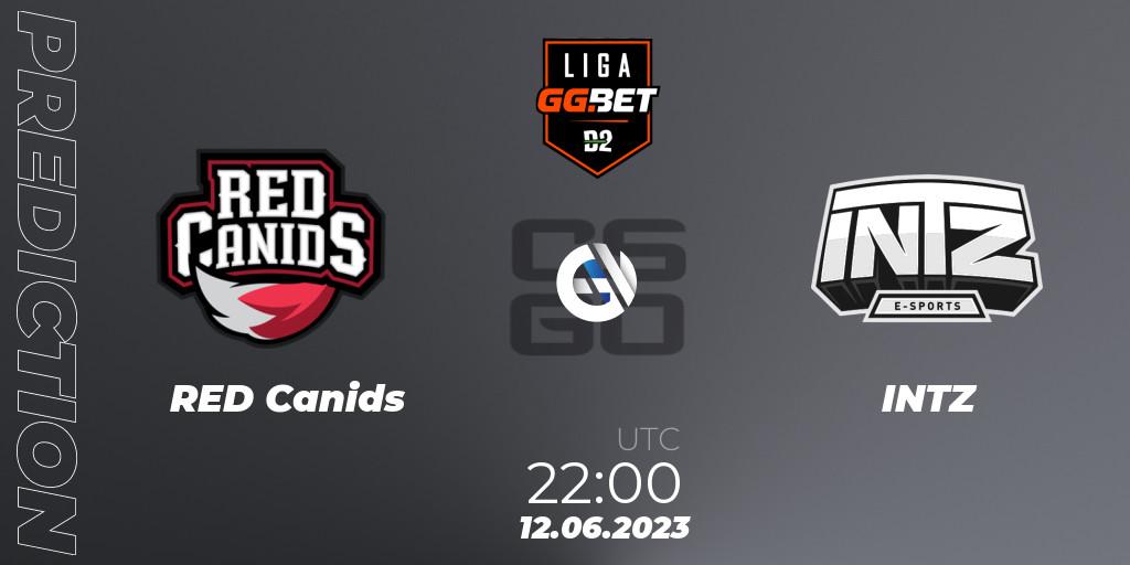 Prognoza RED Canids - INTZ. 12.06.23, CS2 (CS:GO), Dust2 Brasil Liga Season 1