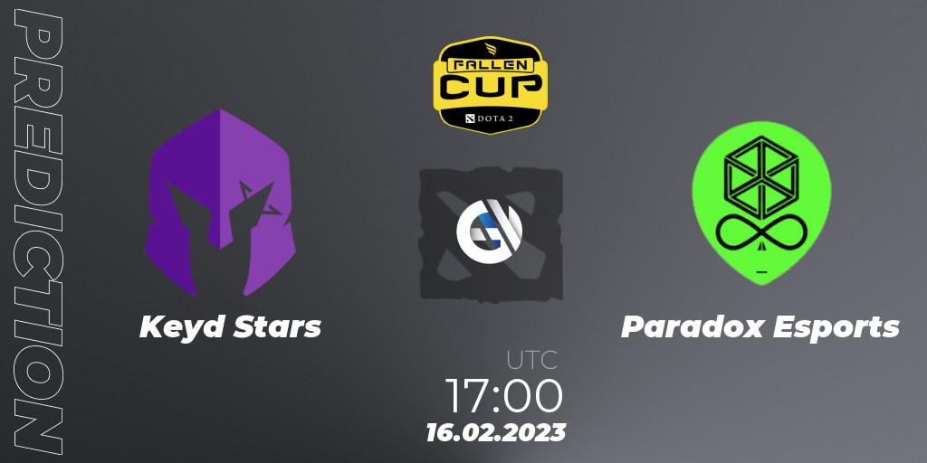 Prognoza Keyd Stars - Paradox Esports. 16.02.23, Dota 2, Fallen Cup Season 2