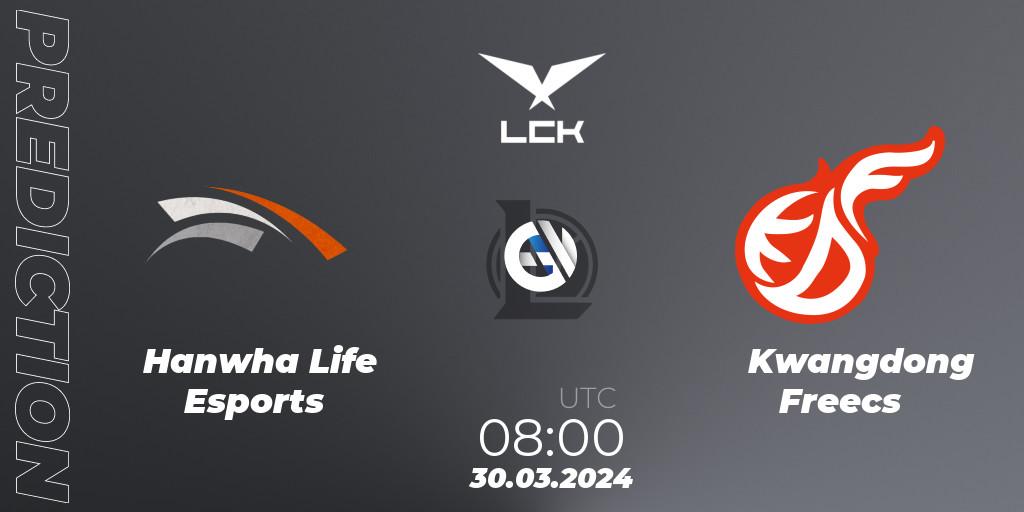 Prognoza Hanwha Life Esports - Kwangdong Freecs. 30.03.24, LoL, LCK Spring 2024 - Playoffs