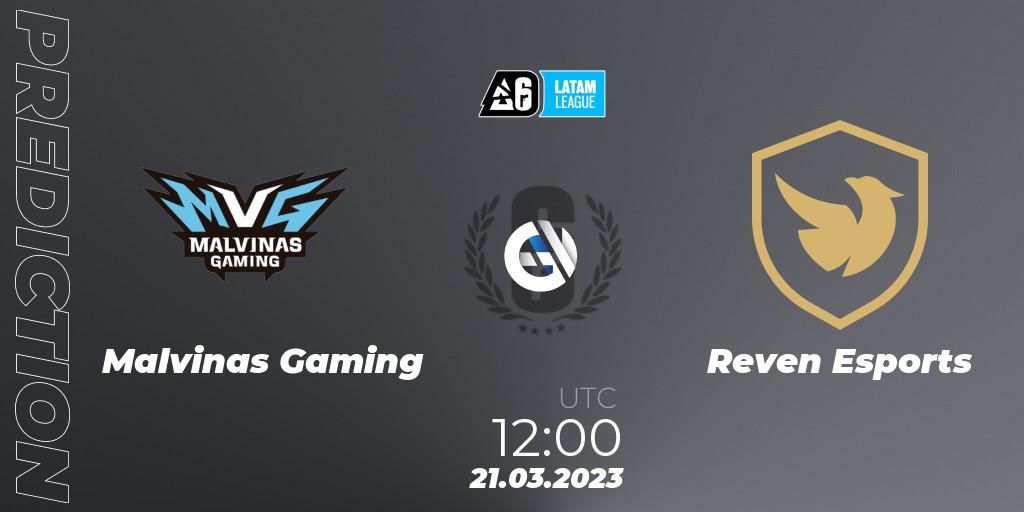 Prognoza Malvinas Gaming - Reven Esports. 22.03.23, Rainbow Six, LATAM League 2023 - Stage 1