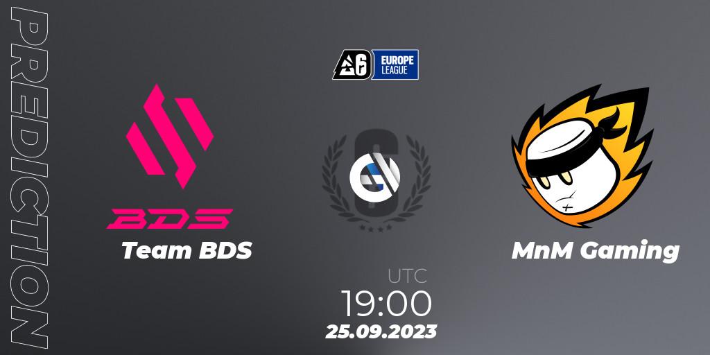 Prognoza Team BDS - MnM Gaming. 25.09.23, Rainbow Six, Europe League 2023 - Stage 2