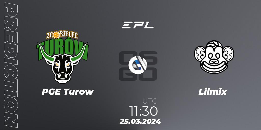 Prognoza PGE Turow - Lilmix. 25.03.24, CS2 (CS:GO), European Pro League Season 16: Division 2