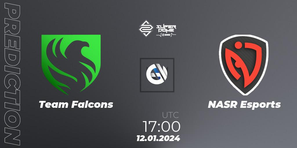 Prognoza Team Falcons - NASR Esports. 12.01.24, VALORANT, Superdome 2023 - Egypt