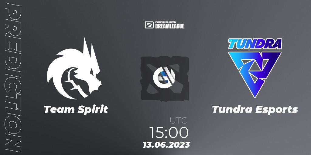Prognoza Team Spirit - Tundra Esports. 13.06.23, Dota 2, DreamLeague Season 20 - Group Stage 1