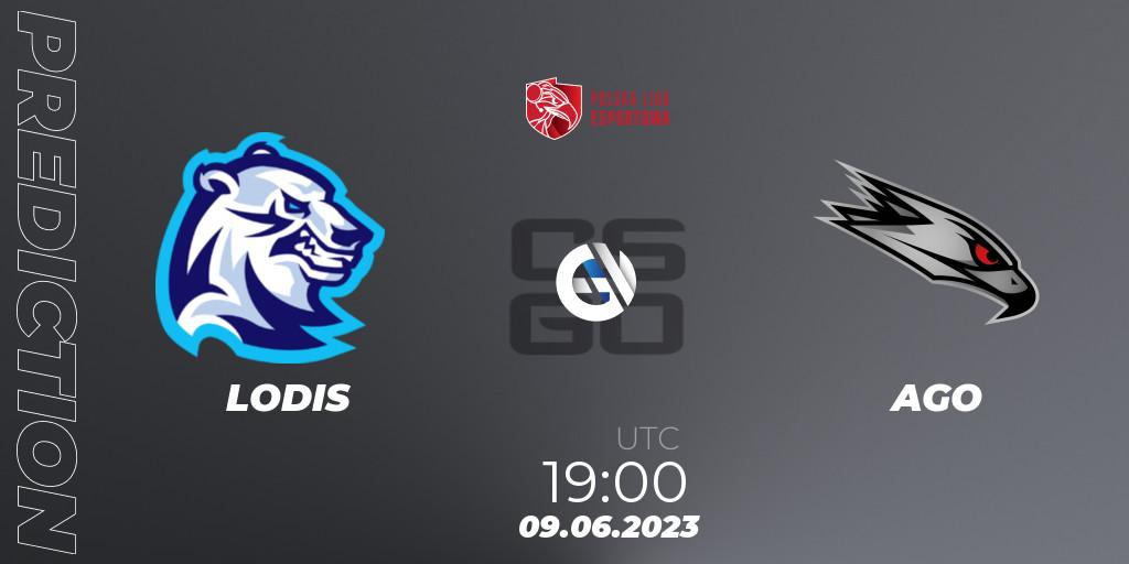Prognoza LODIS - AGO. 09.06.23, CS2 (CS:GO), Polish Esports League 2023 Split 2