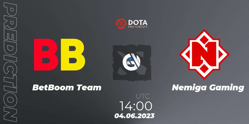 Prognoza BetBoom Team - Nemiga Gaming. 04.06.23, Dota 2, DPC 2023 Tour 3: EEU Division I (Upper)