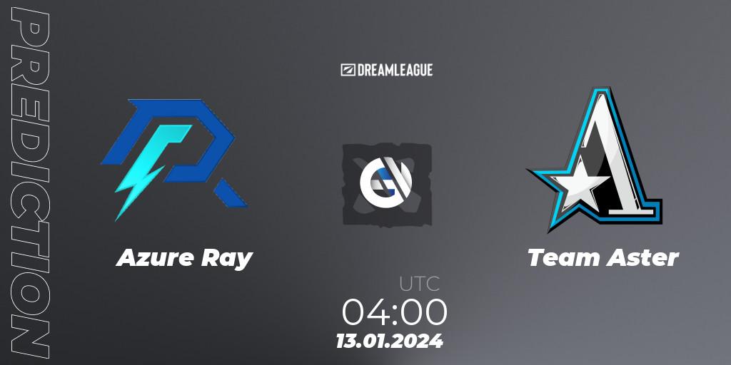 Prognoza Azure Ray - Team Zero (CN). 13.01.24, Dota 2, DreamLeague Season 22: China Closed Qualifier