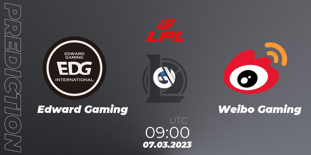 Prognoza Edward Gaming - Weibo Gaming. 07.03.23, LoL, LPL Spring 2023 - Group Stage