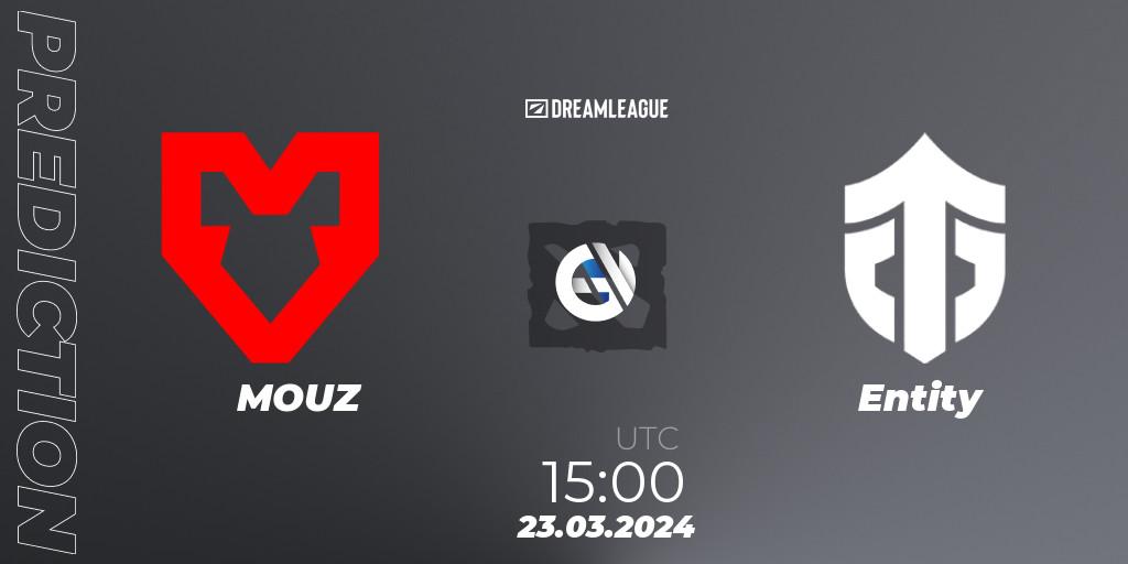 Prognoza MOUZ - Entity. 23.03.24, Dota 2, DreamLeague Season 23: Western Europe Closed Qualifier