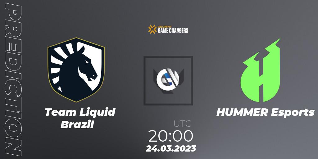 Prognoza Team Liquid Brazil - HUMMER Esports. 24.03.23, VALORANT, VCT 2023: Game Changers Brazil Series 1