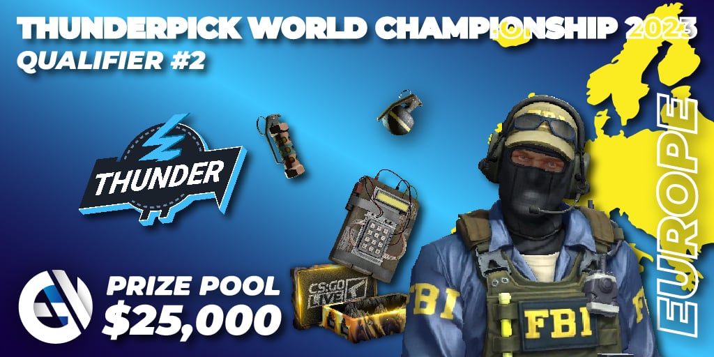 Thunderpick World Championship 2023: North American Qualifier #1 - CS2  (CS:GO): tabela, jogos, agenda, grade, qualificações, tickets